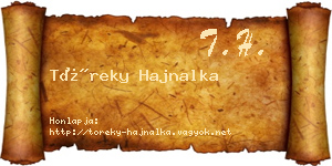 Töreky Hajnalka névjegykártya
